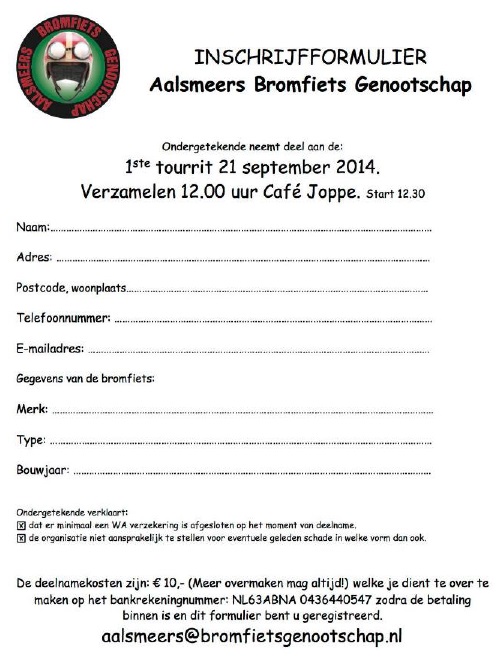1e formulier